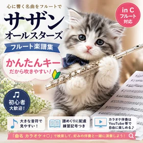 サザンオールスターズ フルート楽譜集［in C かんたんキー］初心者でも吹きやすい見やすい大音符アレ