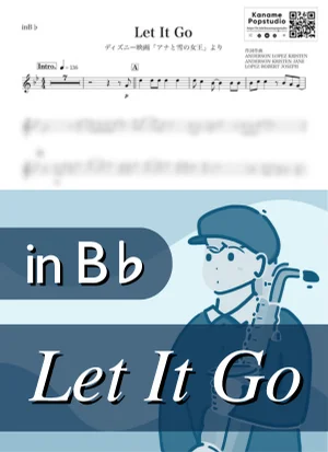 Let It Go ( inB♭/ アナと雪の女王 / ありのままで ) - ディズニー by Kaname@Popstudio