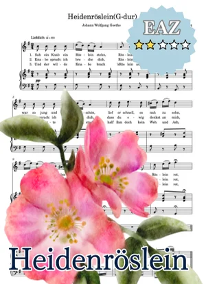 【伴奏音源付き】Heidenröslein 野ばら G major_G-dur ト長調(原調) - フランツ・シューベルト (野ばら/Wild Rose/ドイツ歌曲/移調/Transposed/karaoke/accompaniment) by cogito