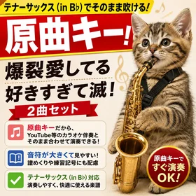 爆裂愛してる / 好きすぎて滅！2曲セット（テナーサックス in B♭対応）