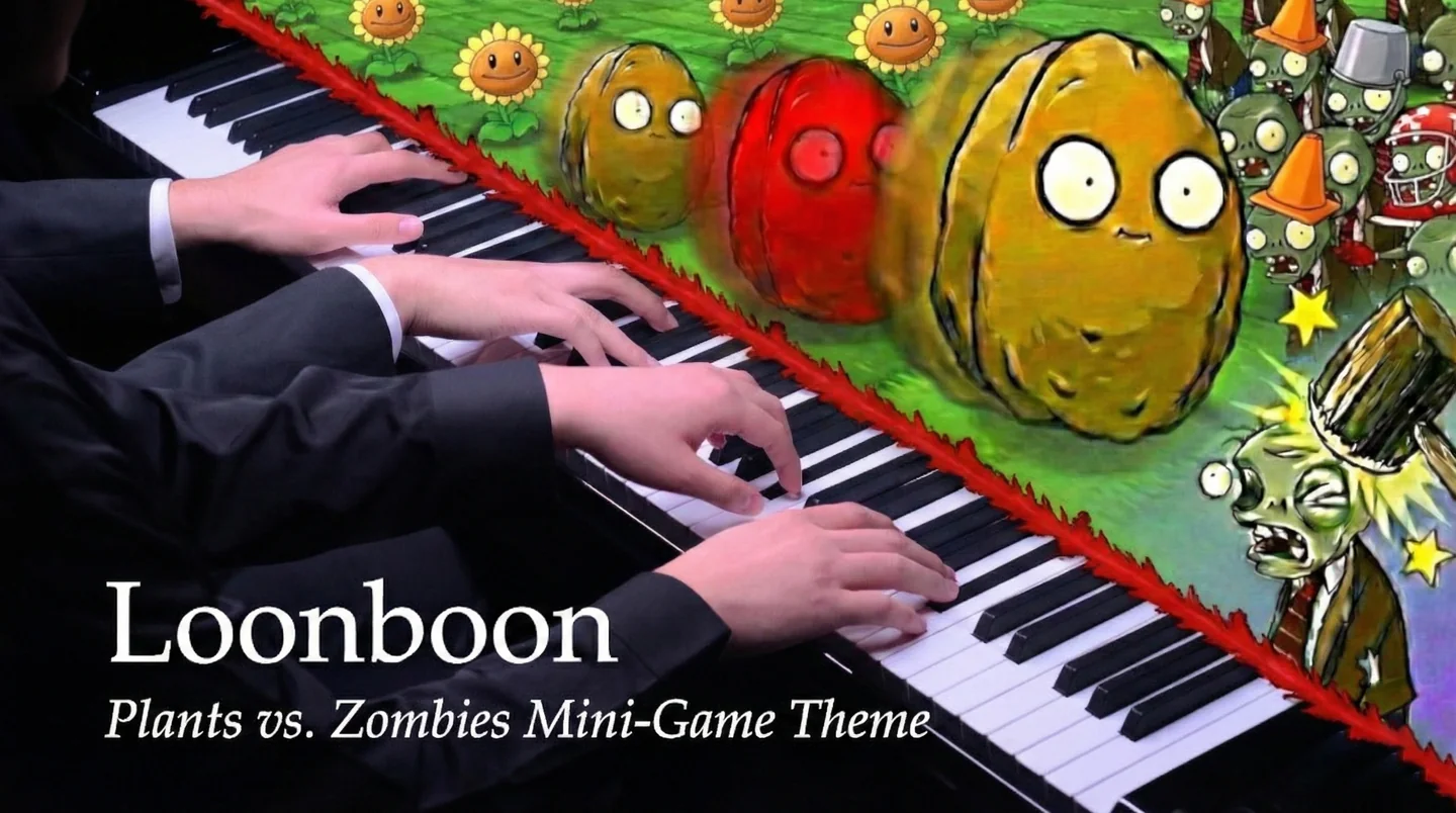 【四手联弹】Loonboon（Bilibili：我全场唯一真预言家） - 植物大战僵尸 by VulcanPiano