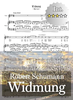 【伴奏音源付き】Widmung 献呈 A-flat major_As-dur 変イ長調（原調） - Robert Schumann (lied/シューマン/ミルテの花/ドイツ歌曲/移調/Transposed/karaoke/伴奏楽譜/移調楽譜) by cogito