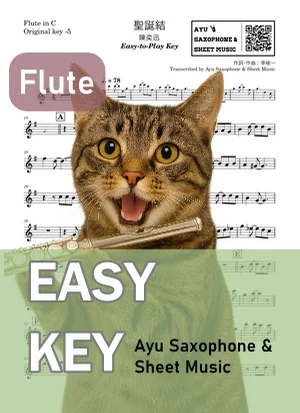 聖誕結 - 陳奕迅 (フルート かんたんキー(原曲キー-5)) by Ayu Saxophone & Sheet Music