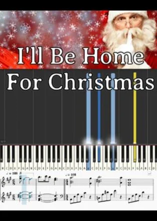 I’ll Be Home for Christmas - Walter Kent, ピング・クロスビー (お洒落な大人のクリスマスピアノ楽譜) by op.R